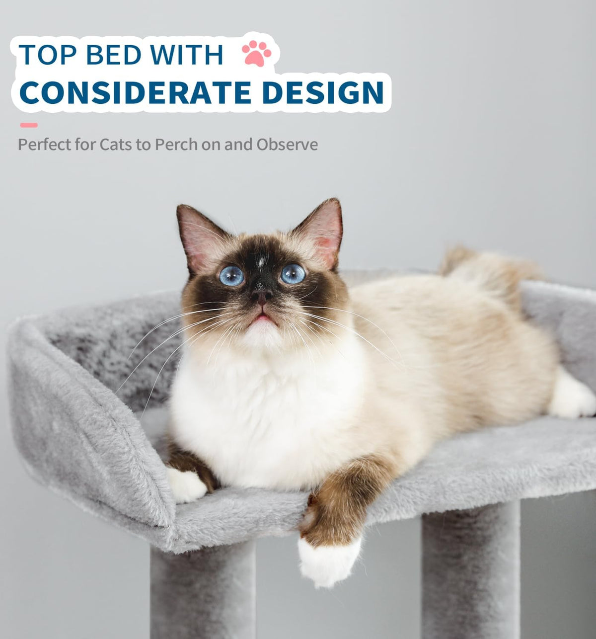 Made4Pets 29" Small Cat Tree, Indoor Cat Condo with Scratching Post