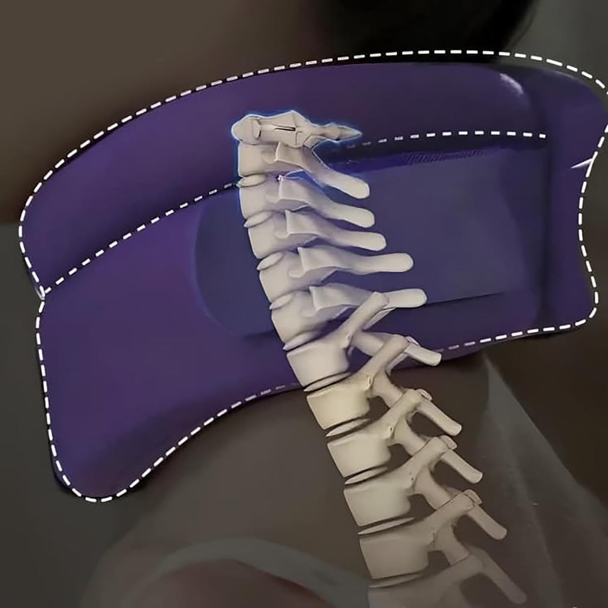 Cervicorrect Neck Brace, Soft Foam Cervical Support for Neck Pain & Snoring, Black RT67