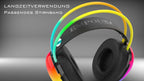 IGK-X8S Gaming Headset - 7.1 Virtual Surround Sound, RGB Lighting, 50mm Driver, USB Cable, Noise Cancelling Microphone, Volume Control, Compatible with PC/PS5, 320g Lightweight