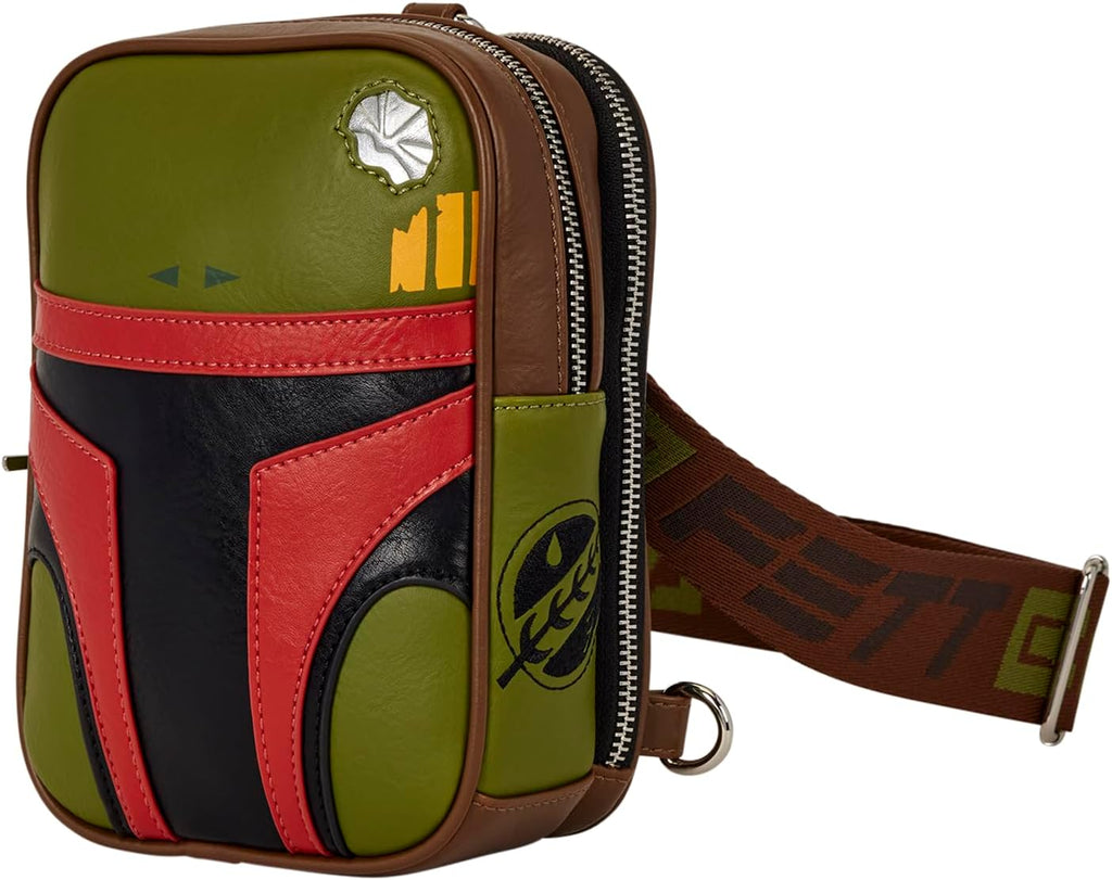 Star Wars™: Boba Fett™ - Cosplay Sling Crossbody Bag with Zipper Charm - Collectible Bags