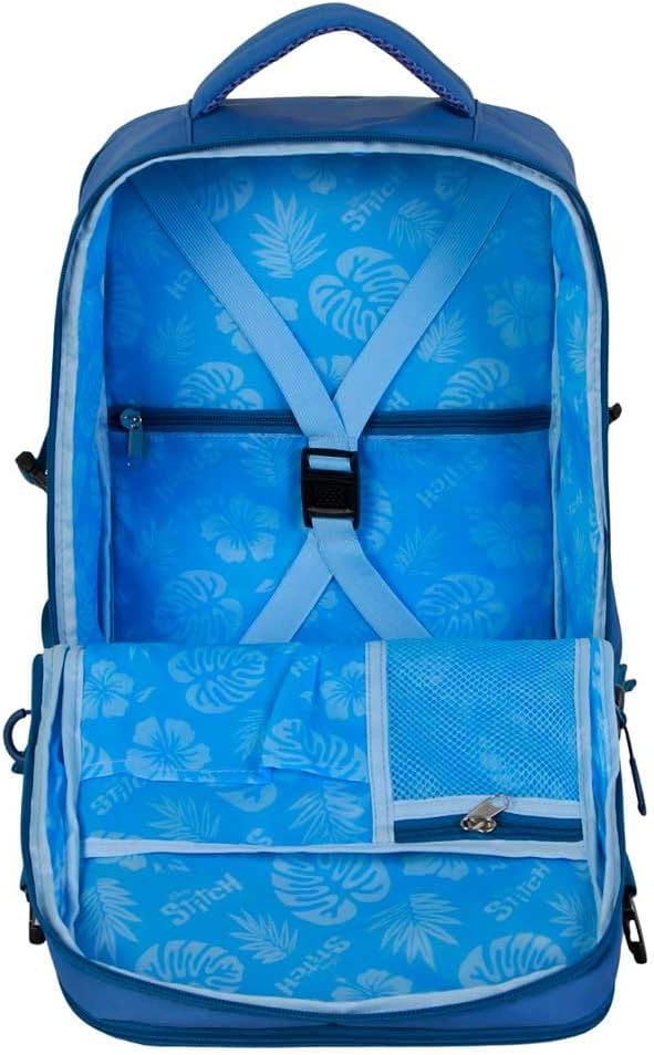 Lilo and Stitch Varsity-Mercury Backpack 2.0 Underseat Cabin Bag 40x20x25cm, Blue, Capacity 20 L