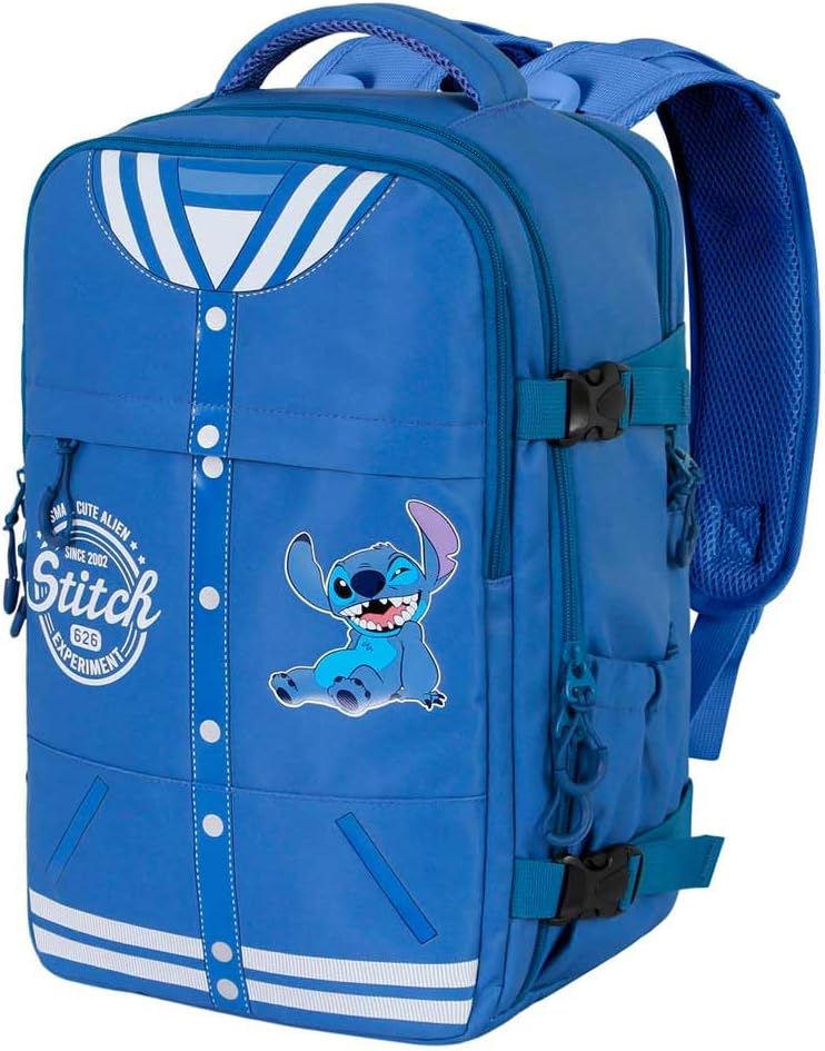 Lilo and Stitch Varsity-Mercury Backpack 2.0 Underseat Cabin Bag 40x20x25cm, Blue, Capacity 20 L