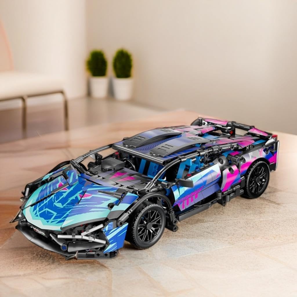 1:14 Sport Racing Car Building Blocks, Supercar MOC Model Kit