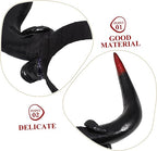 Halloween Cosplay Horn Headband Black Plastic Hair Accessory Photo Prop for Costume Cosplay, Gorgeous Style, Halloween Season Party Dress, Black Finish