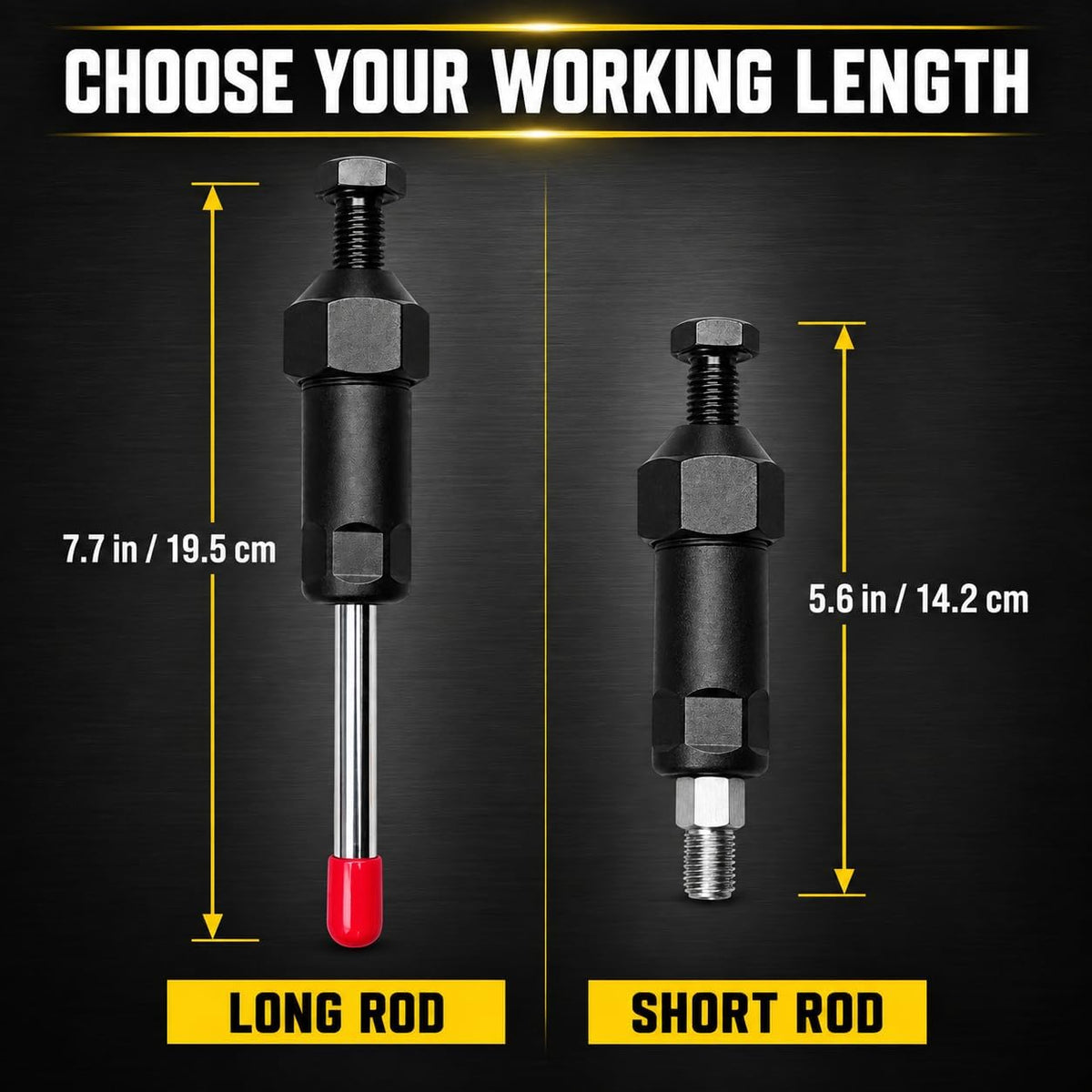 Grease Fitting Cleaning Tool, M10 Screw-Driven Grease Zerk Cleaner (Shot Rod with Adapter)