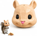 Squirrel Head Feeder, Funny Animal Face Hanging Wildlife Feeder (1) Creates An Amusing Close-Up View While Wildlife Eats, Ideal For Casual Outdoor Watching