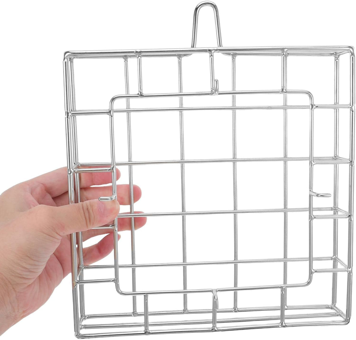 Stainless Steel Wall Plant Holder Frame for Moss and Ferns, Metal Hanging Flower Basket with Versatile Application and Space Saving Display, for Balcony and Garden Use