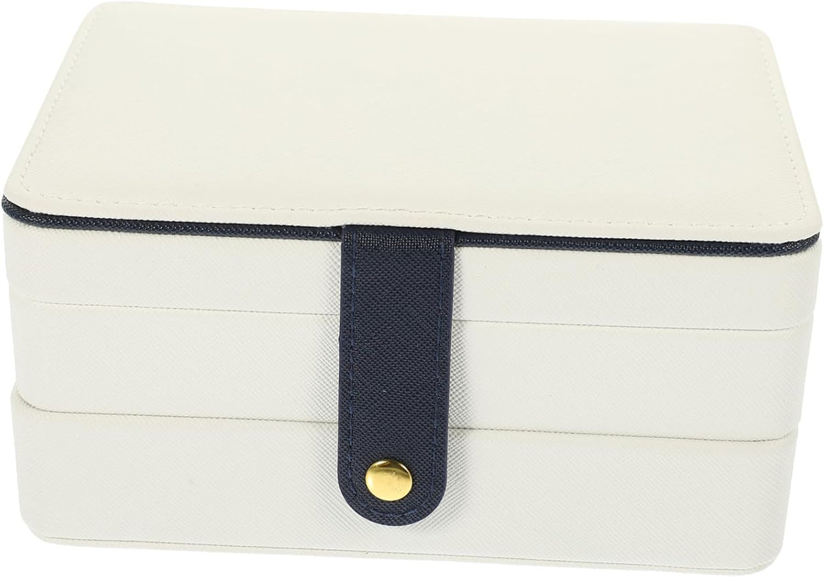 Multi Jewelry Organizer Case Portable Storage for Necklaces Earrings Creative Design for Travel and Home Use Large Capacity