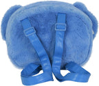Unisex Kids Plush Face Backpack (pack of 1), Stitch Blue, One Size, Plush Face Backpack