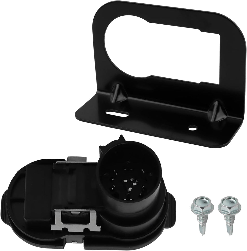 7-Way Blade & 4-Pin Flat Trailer Plug Kit with Bracket, Trailer Brake Harness, Compatible with 2009-2023 Fo rd F150 F250 F350 Trailers Connector 9U5Z-14489-MAA