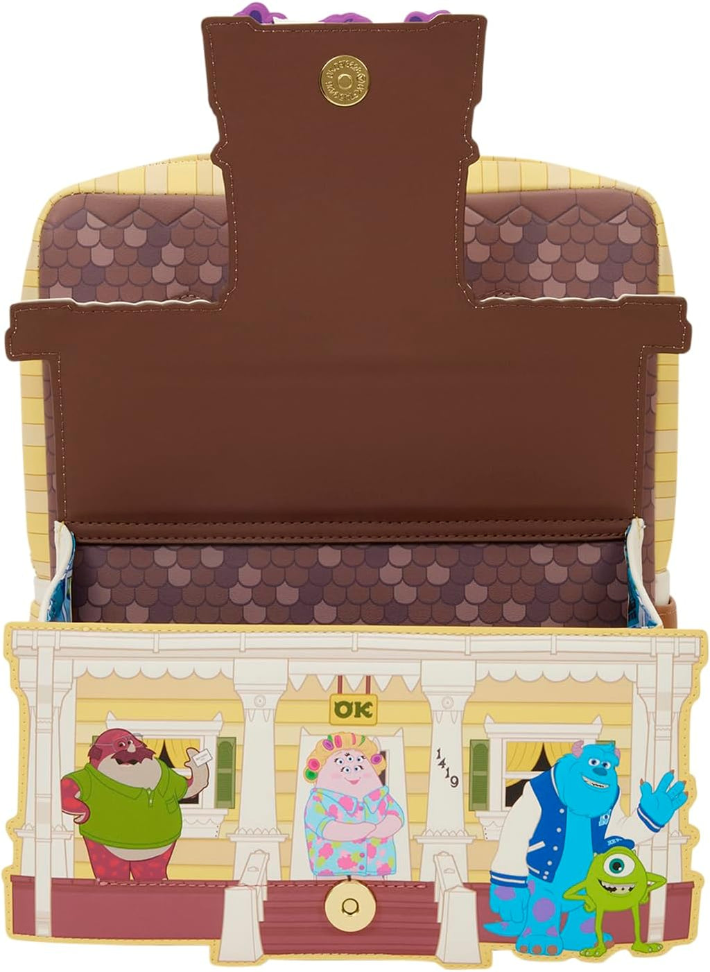 Pixar - Monsters University - Oozma Kappa House Figural Mini Backpack - Great for Kids & Adults - Collectible Bags