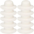 10 Pcs DIY Straw Hats with 60 Silk Flowers, Tea Party Craft Hats, Artificial Flower Cowboy Dress-Up Hats