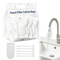 Universal Faucet Cotton Bag, Kitchen Sink Mesh Cotton Sleeve Strainer, Soft Water Flow Anti-Splash Faucet Straining Bag for Kitchen & Bathroom Sink Use (300pcs)