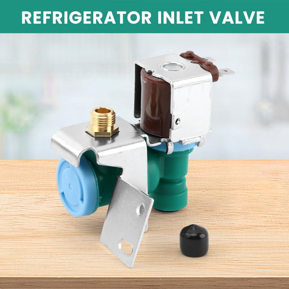 W10238100 Refrigerator Water Inlet Valve, Compatible with W10498992, WPW10238100, IMV-8100, K-77473, S-86-QC-n, Kenmore, 20W Durable Upgrade for Ice Maker, Water Dispenser Issue