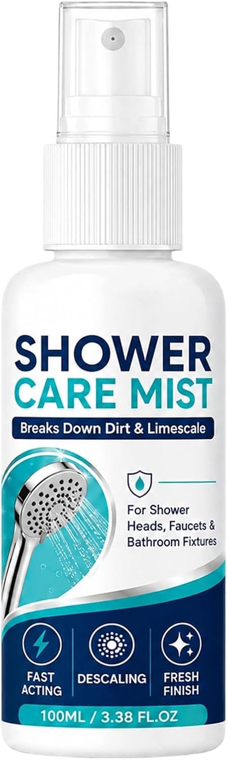 Fast-Acting Shower Limescale Remover Spray, Shower Care Mist, 50/100ml (100ML)