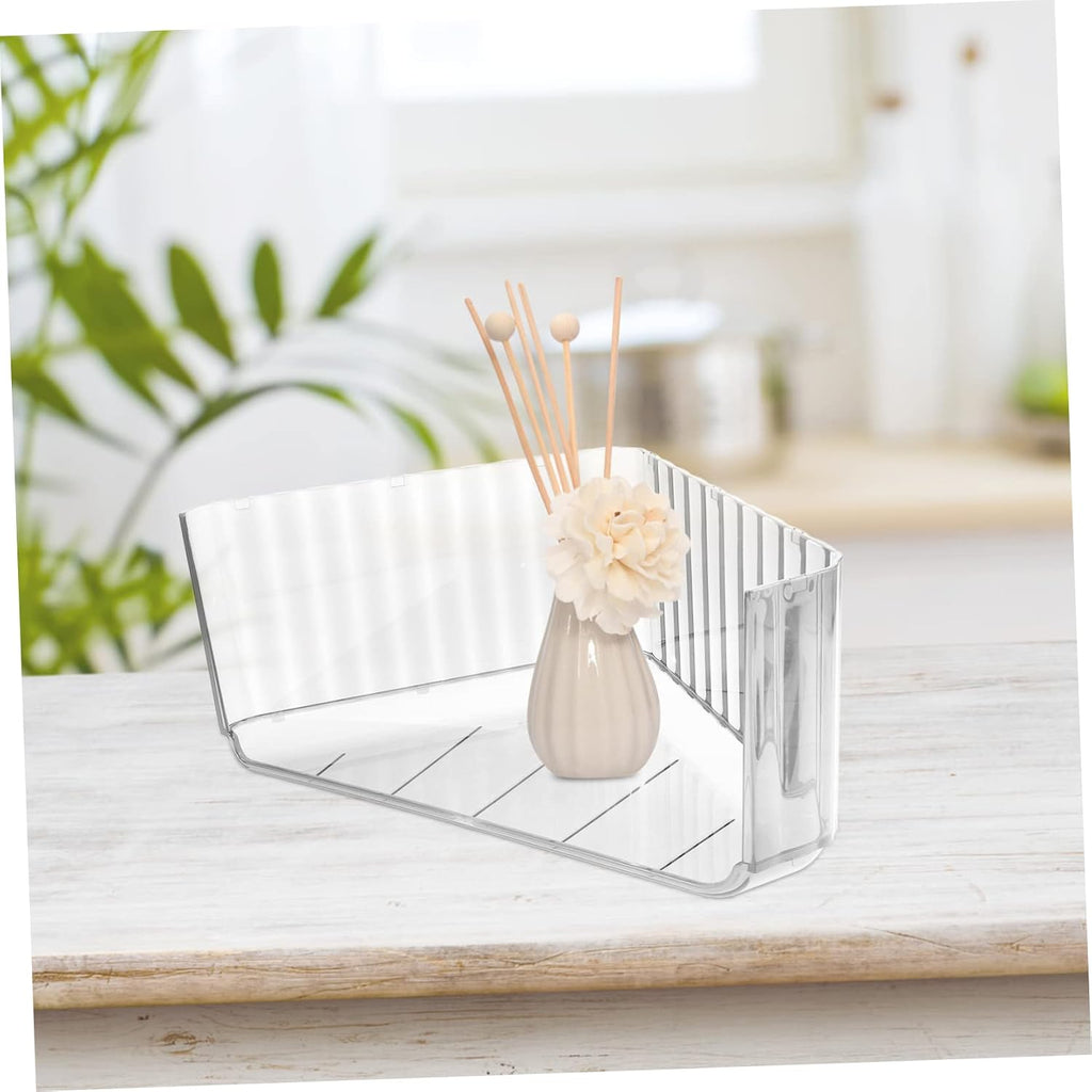 Triangle Jewelry Tray PET Stackable Food Serving Tray Smooth Surface Design, Easy to Clean, Water Prevention, Shop Showcase Display for Desserts and Food