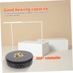 Intelligent Automatic Rotating Display Stand, ABS Black Motorized Turntable Stable Operation, Good Bearing Capacity, Easy to Operate, for Window Display and Advertising Use