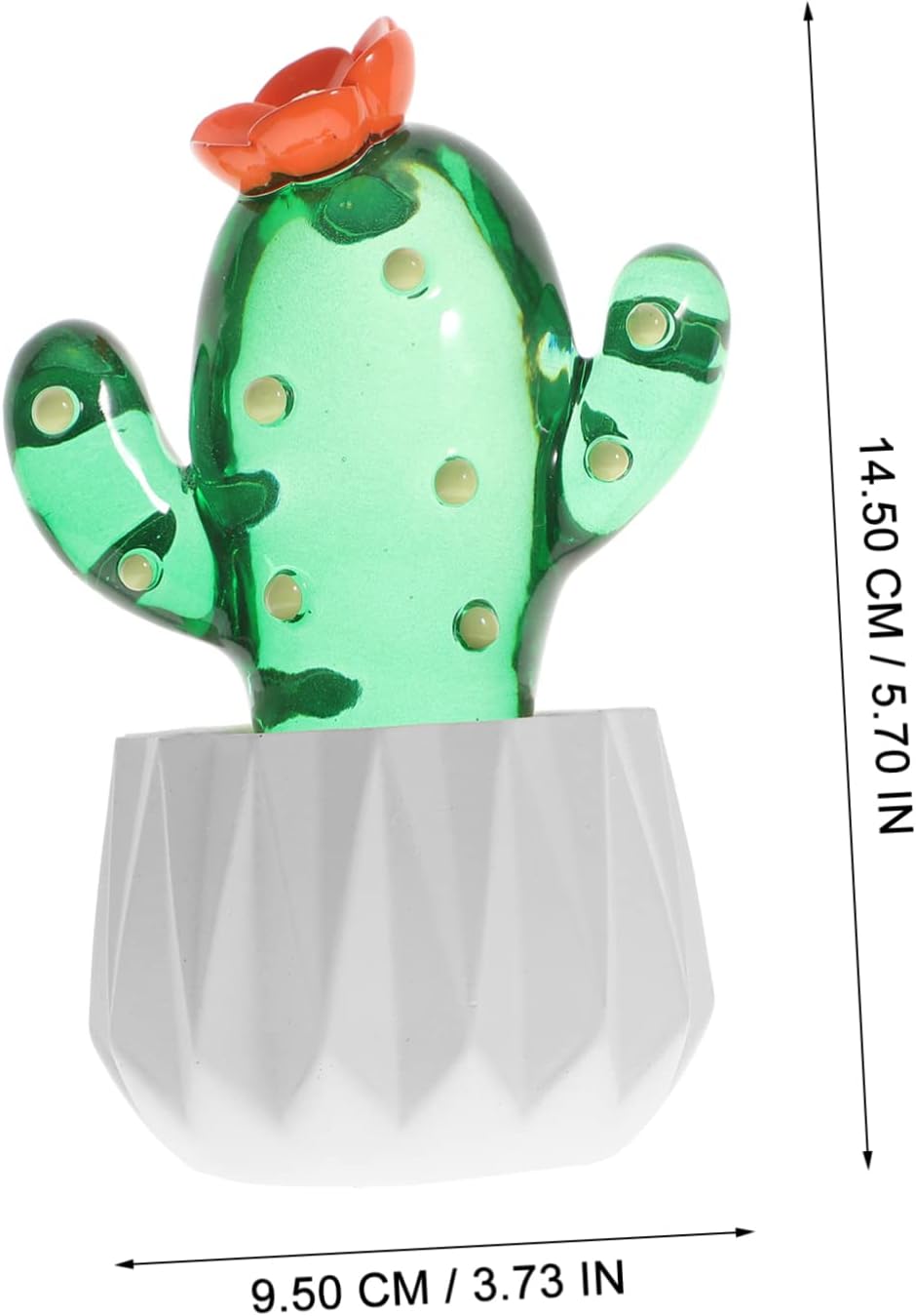 Cactus Ornament Handmade Glass Figure Glass Figurines Crystal Figurines Craft Statue House Plants Indoors Margarita Ornament Mexican Christmas Ornaments Animal Household