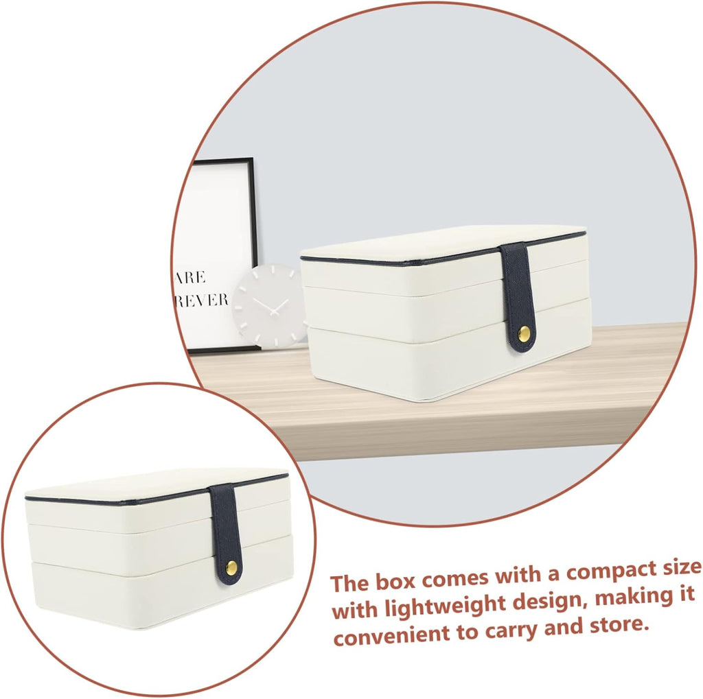Multi Jewelry Organizer Case Portable Storage for Necklaces Earrings Creative Design for Travel and Home Use Large Capacity