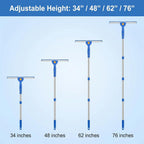Exterior Window Cleaning Kit with 3 Gallon Bucket, Squeegee, Scrubber & Extension Pole
