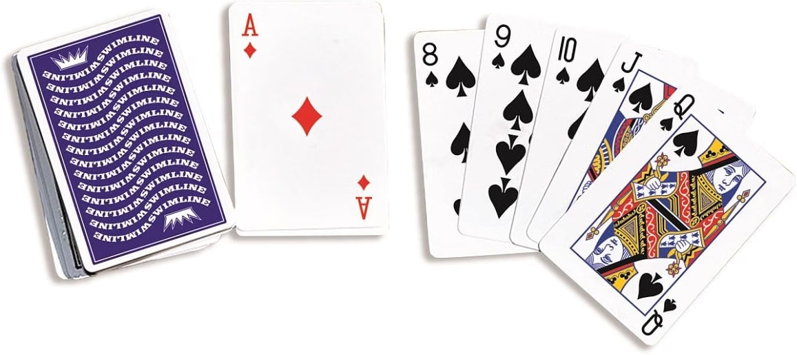 Water Sports Waterproof Swimming Pool Blue Deck of Playing Cards Game