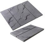Triple Folding Diatomaceous Earth Dish Drying Mat - 9mm Thick Super Absorbent Hard Stone Drying Mat for Kitchen Countertop, Fast Drying Marble Pattern Heat Resistant Counter Mat, Space Saving