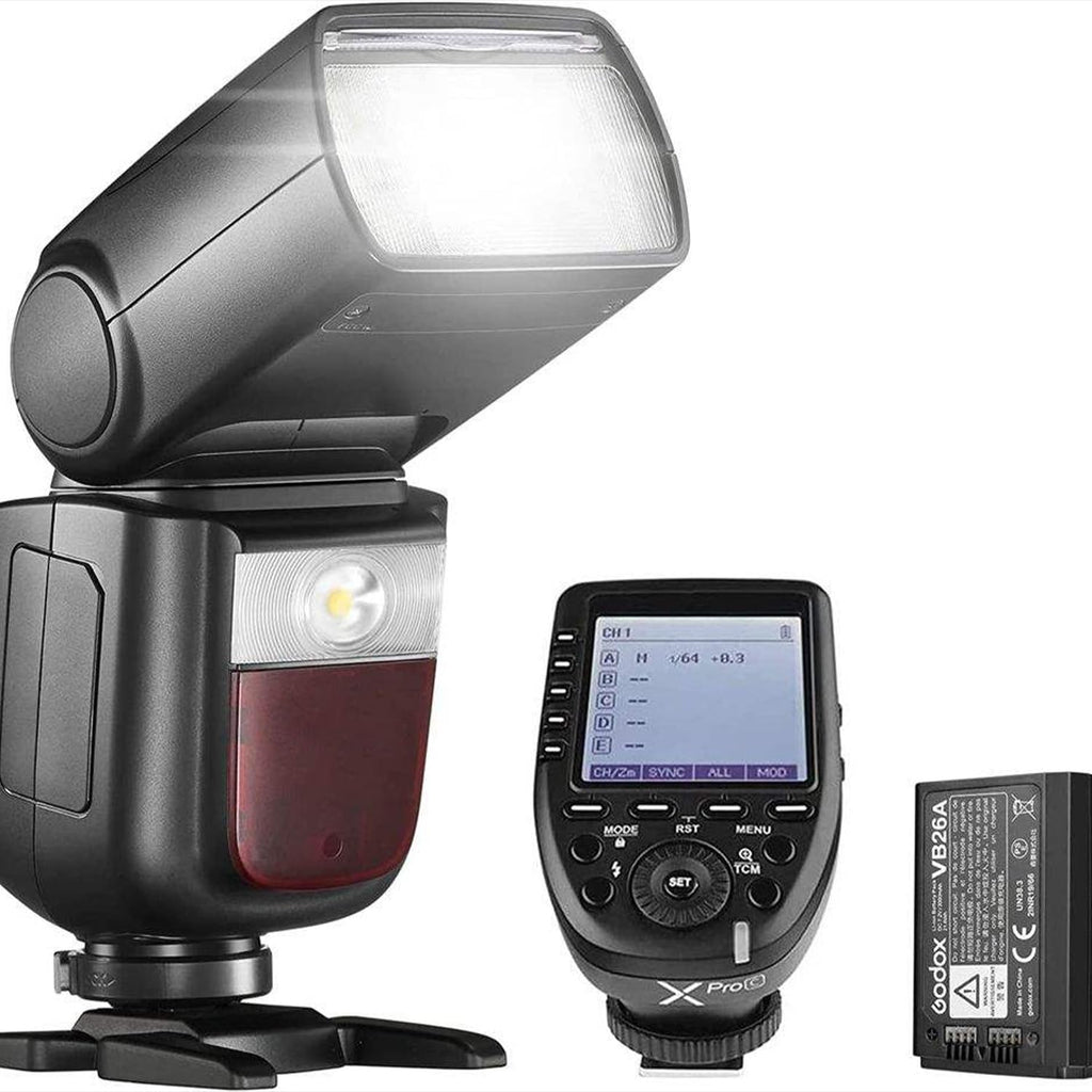 V860III Speedlite Flash Light, TTL 1/8000s High-Speed Sync Camera Flash with Modeling Light, 2.4G Wireless System & Rechargeable Li-ion Battery for Fujifilm, Olympus, Panasonic & Pentax Cameras