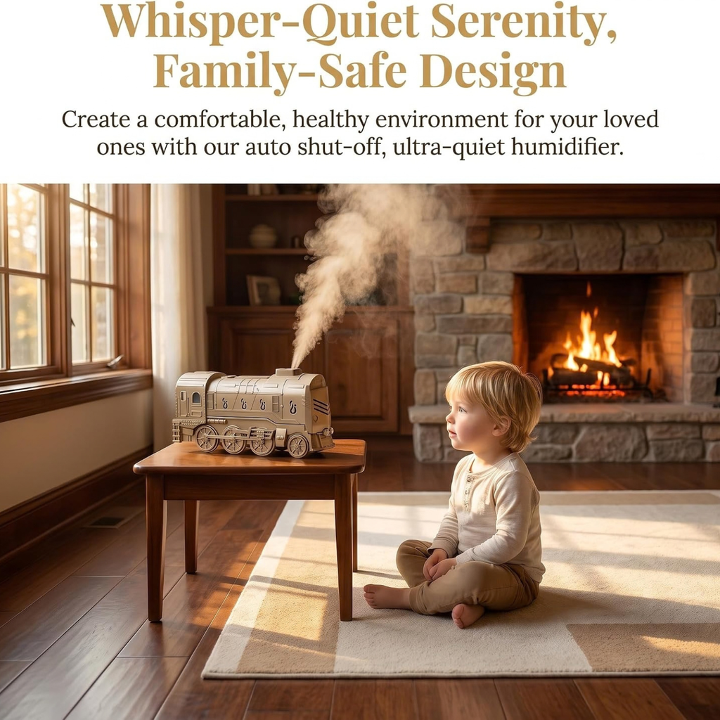 Train Diffuser, 300ml Cool Mist Humidifier Aroma Diffuser