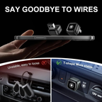 2026 Upgraded Mini Wireless CarPlay Adapter with Auto Reconnect, 5.8GHz WiFi, USB-C/USB-A