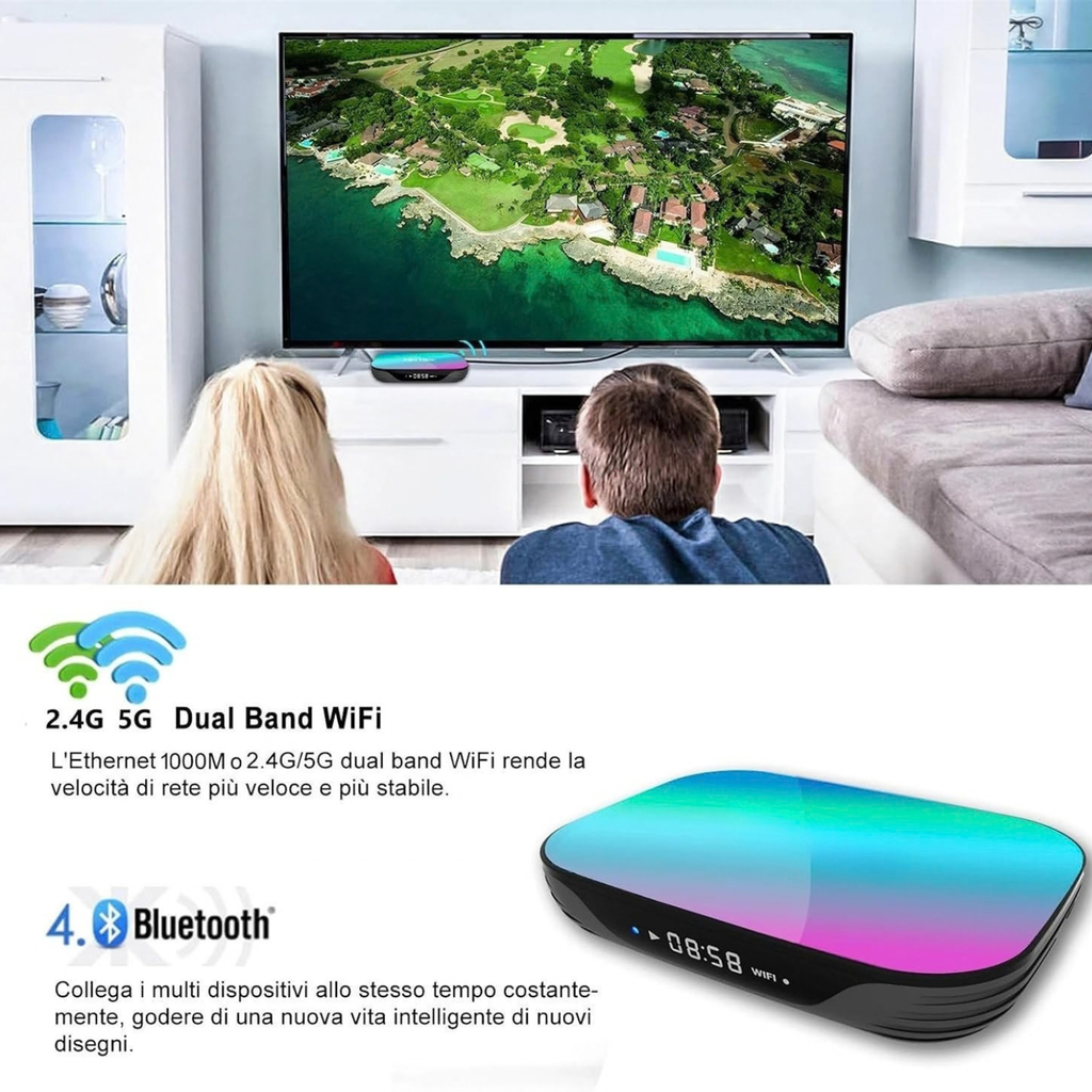 HK1 Smart TV Box Amlogic S905X3 Android 9.0 4K 8K Media Player 4+32G