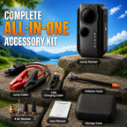 9000A Jump Starter with Air Compressor, 12V Car Battery Jump Box