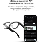 M08 Smart Glasses with 4K Camera, Bluetooth Audio, AI Translation and Voice Assistant