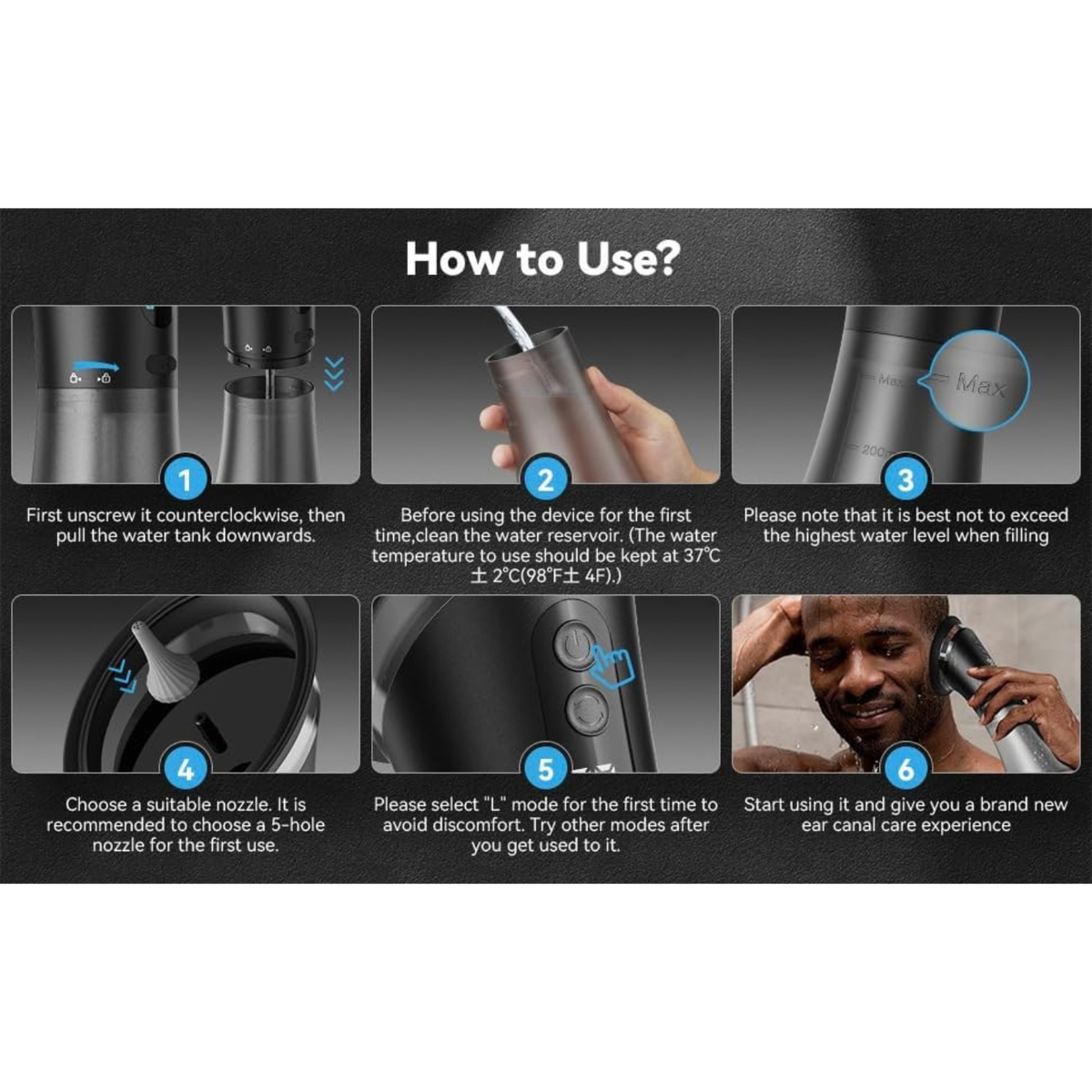 Ear Wax Removal Kit, Electric Ear Cleaner with Irrigation System for Adults