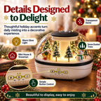 Christmas Village Humidifier, Snow Village Raindrop Essential Oil Diffuser