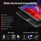 WGK 15.6 Inch Portable Monitor 1080P Full HD Travel Display
