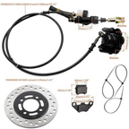 Go Kart Hydraulic Rear Disc Brake Caliper System, Go Kart Brake Kit for 50cc 110cc 125cc 150cc 200cc 250cc Dirt Bike Quad ATV Go Kart, Go Kart Brakes, Includes Brake Pads, Brakes,
