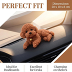 Dash Mat for Cars, Realistic Teddy Figurine with Anti‑Slip Dashboard Mat