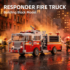 City Emergency Rescue Fire Truck Building Block Set