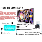 Game Console with 50000+ Games, 40 Emulators, Dual Wireless Controllers, 4K HDMI