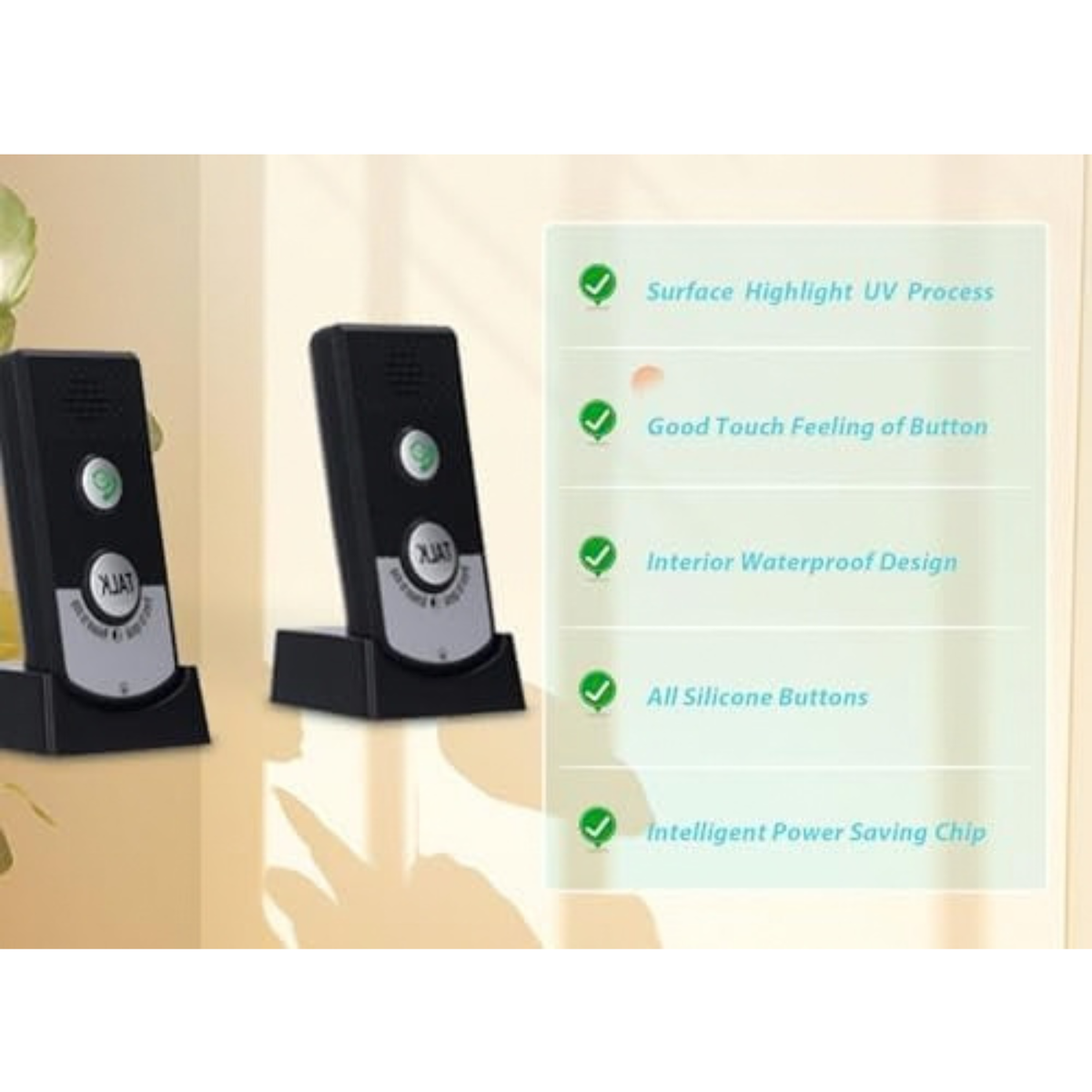 2 Way Voice Home Intercom for Elderly, Waterproof Intercomunicador