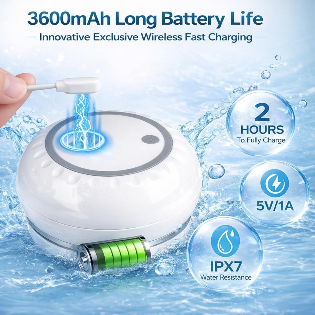Fruit and Vegetable Washer, Wireless Produce Cleaner with Titanium Electrolysis