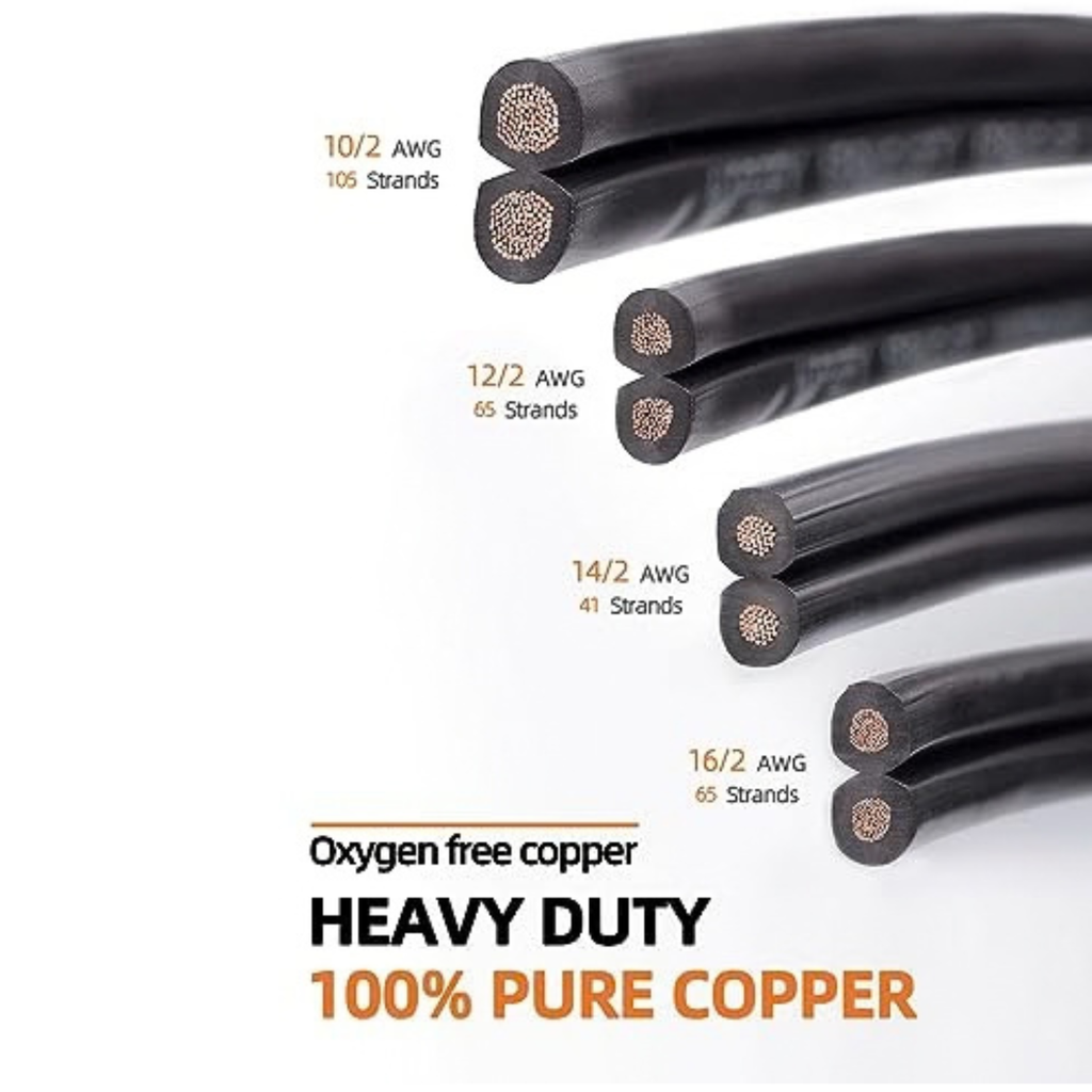16/2 Low Voltage Landscape Lights Wire 100ft 16 Gauge 2 Conductor