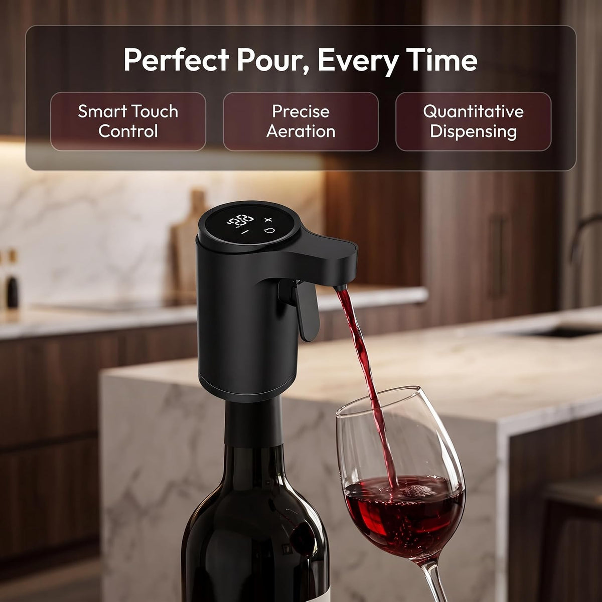 Rechargeable Bottle Top Pourer,Electric Whisky Dispenser