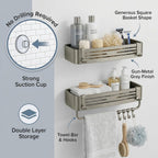 8-Compartment Cutlery Basket, Gray Dishwasher Silverware Organizer with Drainage Holes