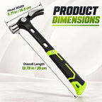 Adjustable Nail Puller Hammer with Magnetic Nail Holder