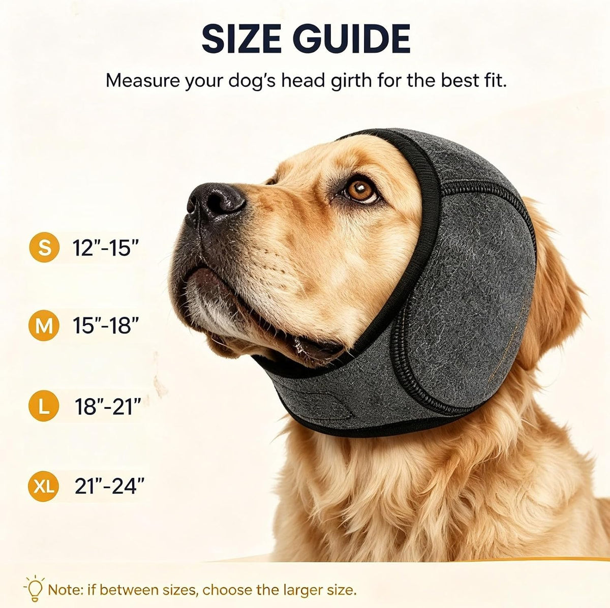 Dog Ear Muffs Noise Protection, Adjustable Ear Protection for Dogs for Fireworks Thunder Grooming Bathing (Gray,L)