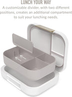 Modern Bento-Style Lunch Box Set With Reusable Snack Cup