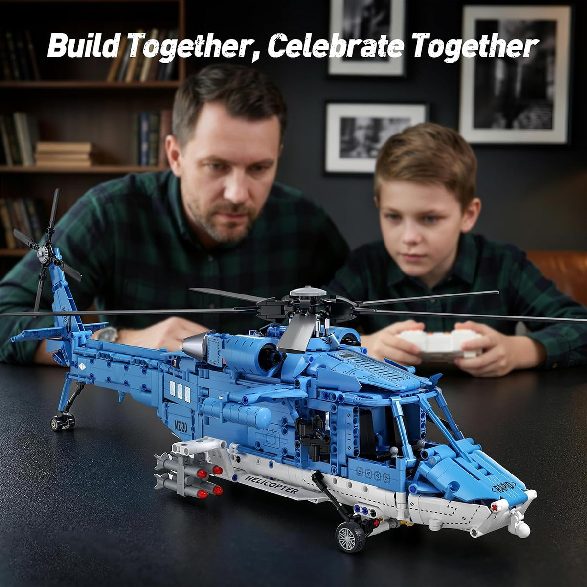 RC Helicopter Building Set, Remote-Control Helicopter Model Kit