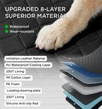 Made4Pets Dog Car Seat Cover, Waterproof Non-Slip Back Seat Hammock with Hard Bottom