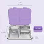 Kids Stainless Steel Prints Lunch Box Set With Reusable Stainless Steel Utensils (Unicorn)